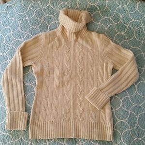 Ann Taylor Loft wool cable knit sweater